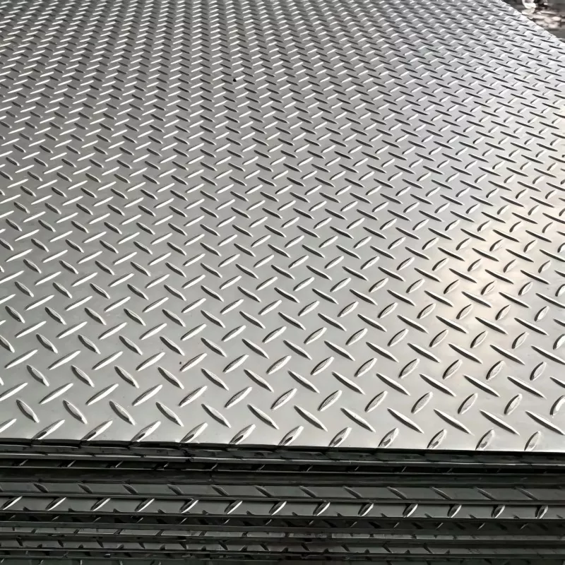 Anti Slip စိန်ပုံစံ အကွက်ကွက်စတီးပြား